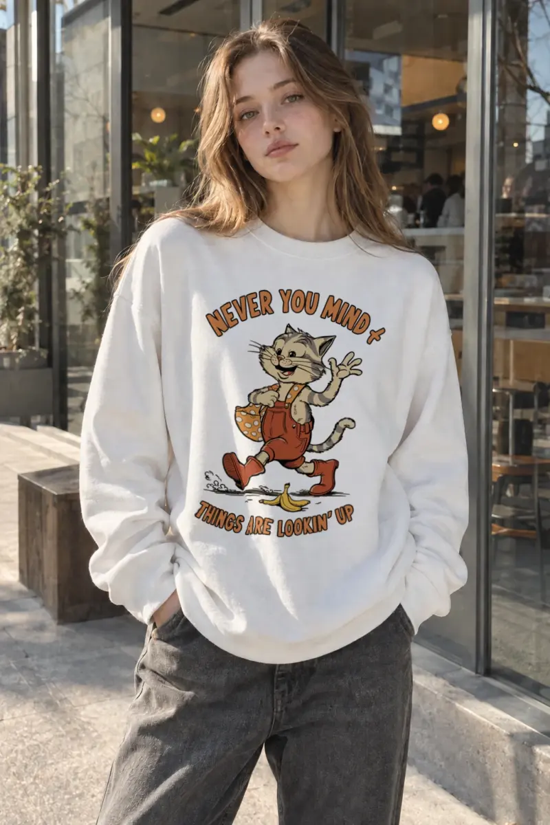 "Things Are Looking Up" Heavy Blend Unisex Crewneck Sweatshirt