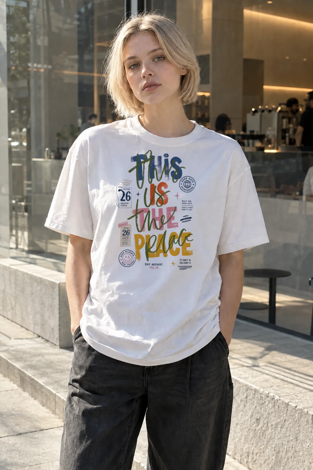 "Things Will Change" Heavyweight Unisex Crewneck T-shirt | Gildan 5000