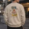 "Things Will Change" Unisex Sponge Fleece Crewneck Sweatshirt | Bella + Canvas 3901