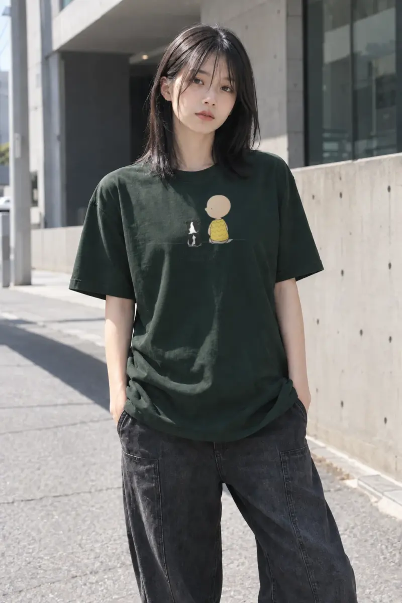 "Thinking Of Stars" Heavyweight Unisex Crewneck T-shirt | Gildan 5000