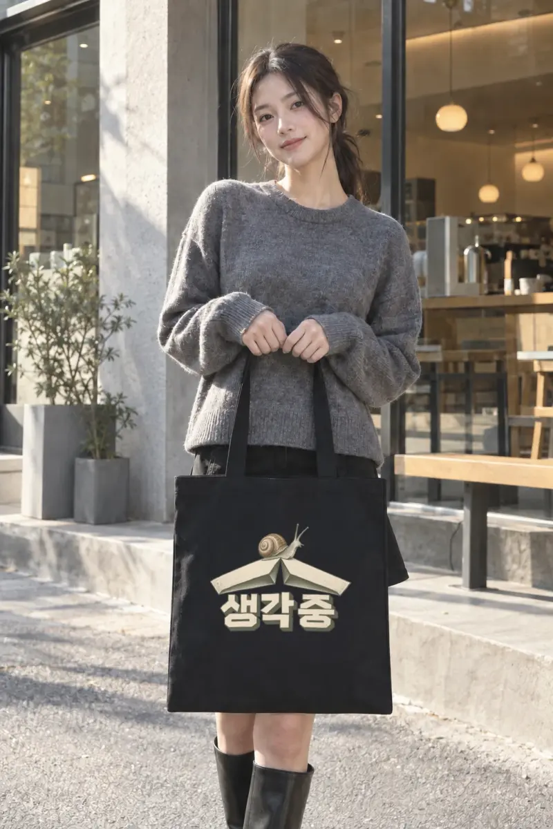 "Thinking Snail Flight" Classic Cotton Tote Bag