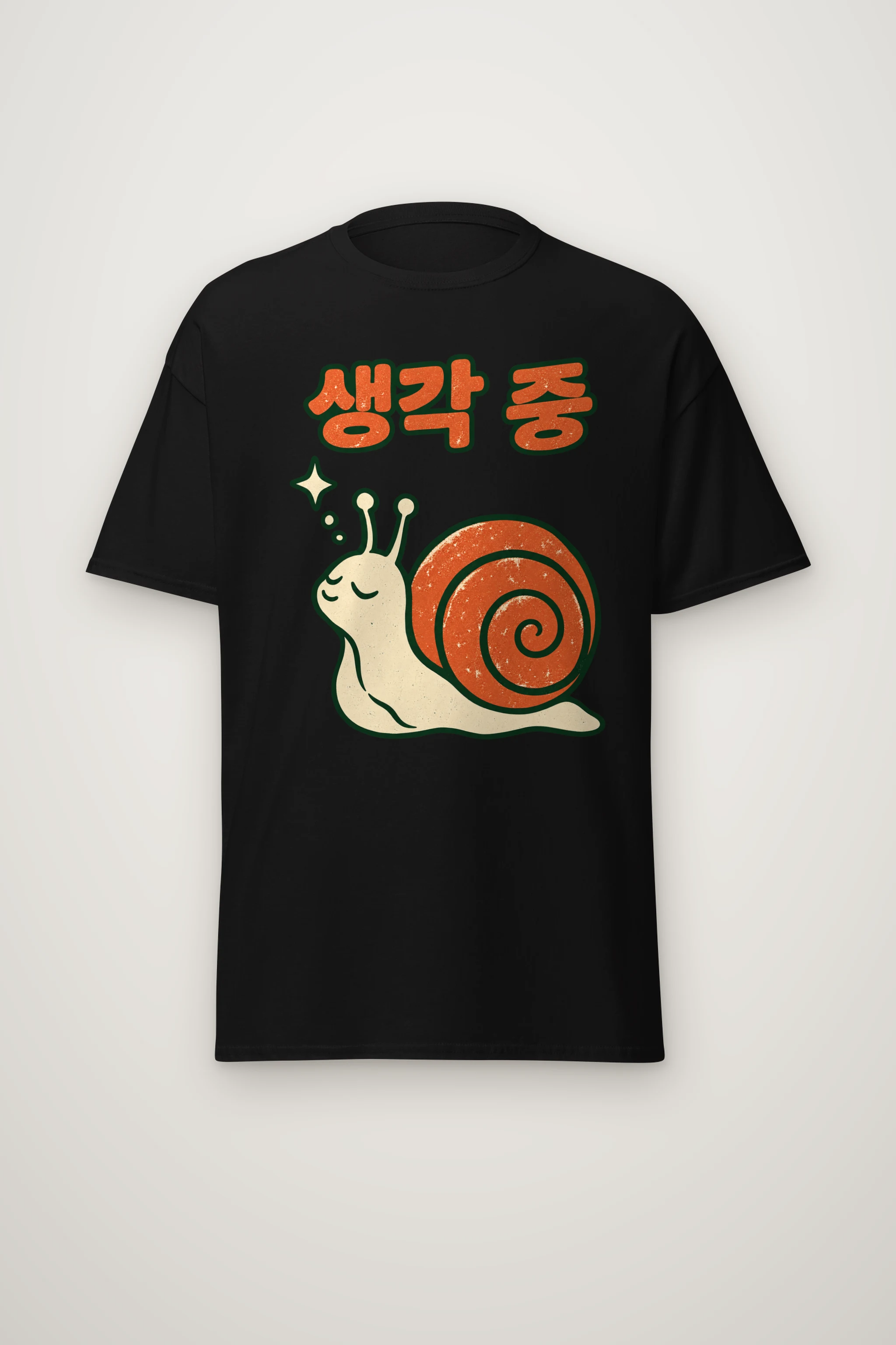 "Thinking Snail" Heavyweight Unisex Crewneck T-shirt
