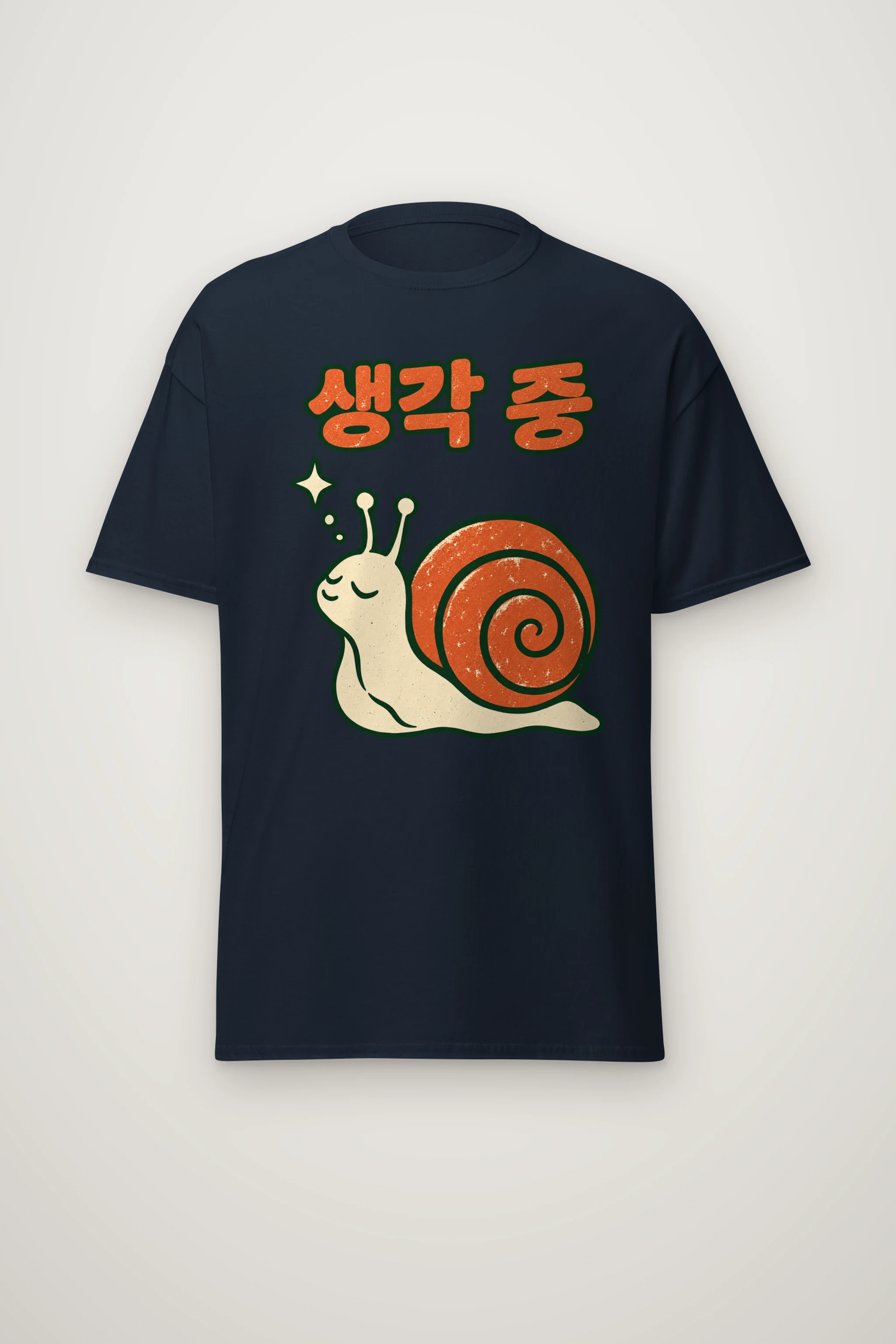 "Thinking Snail" Heavyweight Unisex Crewneck T-shirt