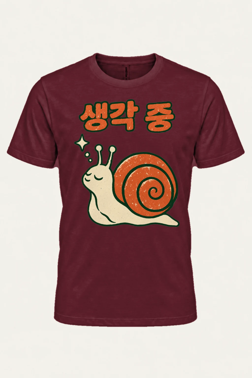 "Thinking Snail" Heavyweight Unisex Crewneck T-shirt | Gildan 5000