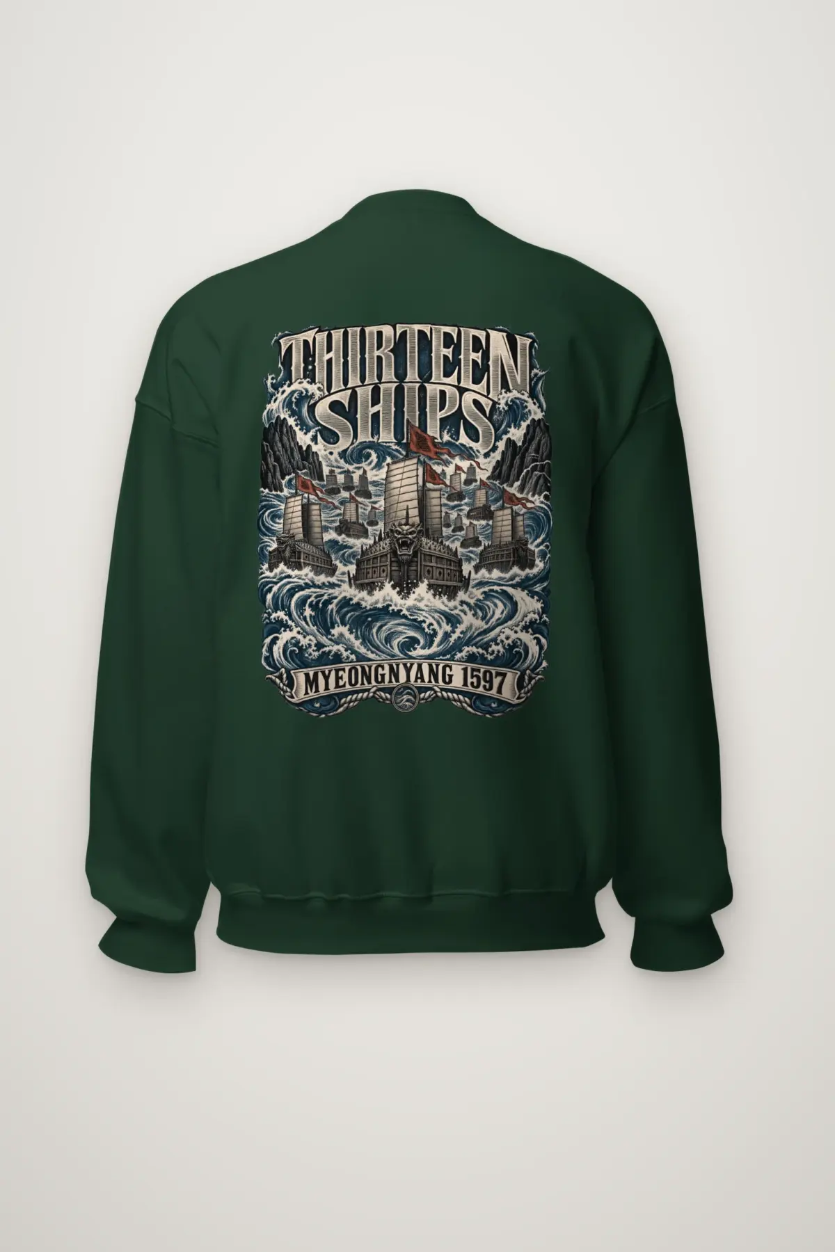 "Thirteen Ships Myeongnyang 1597" Heavy Blend Unisex Crewneck Sweatshirt