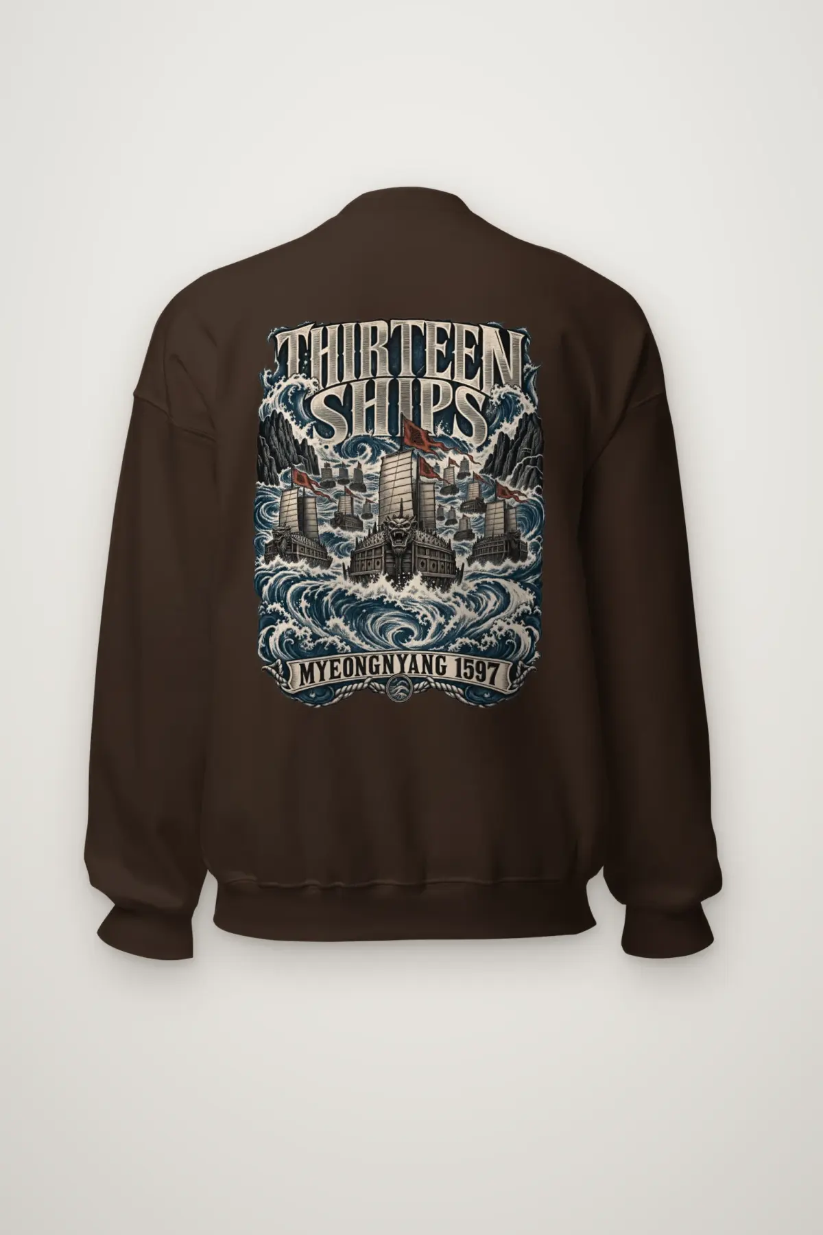 "Thirteen Ships Myeongnyang 1597" Heavy Blend Unisex Crewneck Sweatshirt