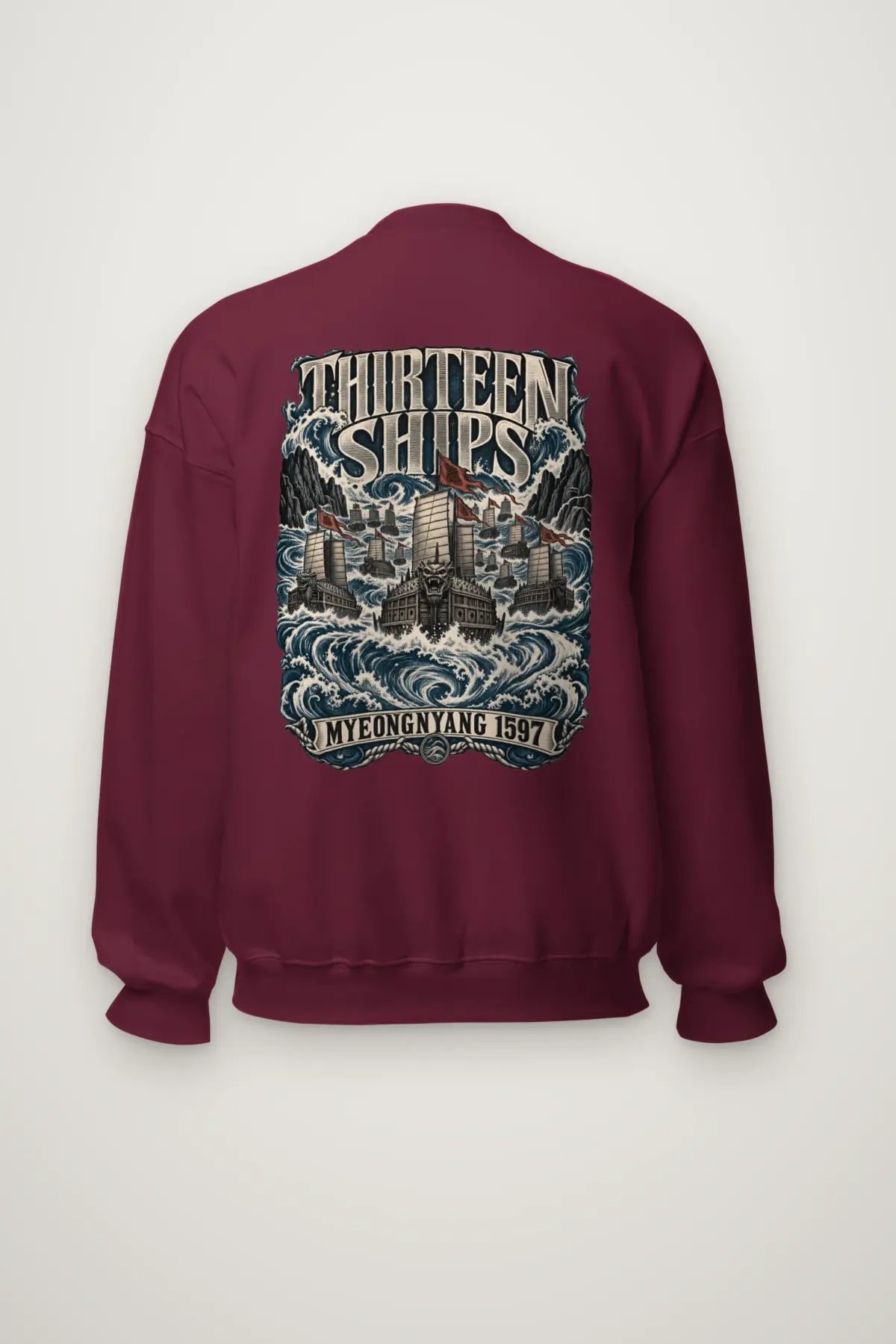 "Thirteen Ships Myeongnyang 1597" Heavy Blend Unisex Crewneck Sweatshirt
