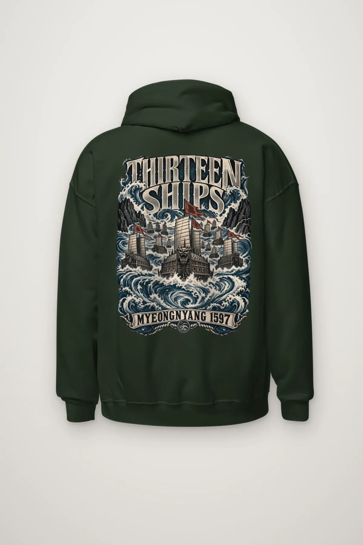 "Thirteen Ships Myeongnyang 1597" Heavy Blend Unisex Pullover Hoodie