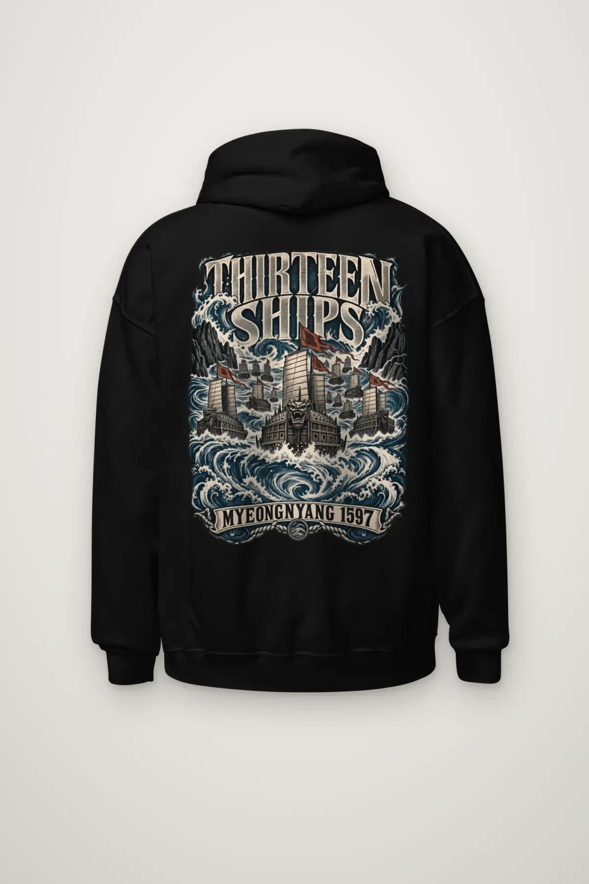 "Thirteen Ships Myeongnyang 1597" Heavy Blend Unisex Pullover Hoodie
