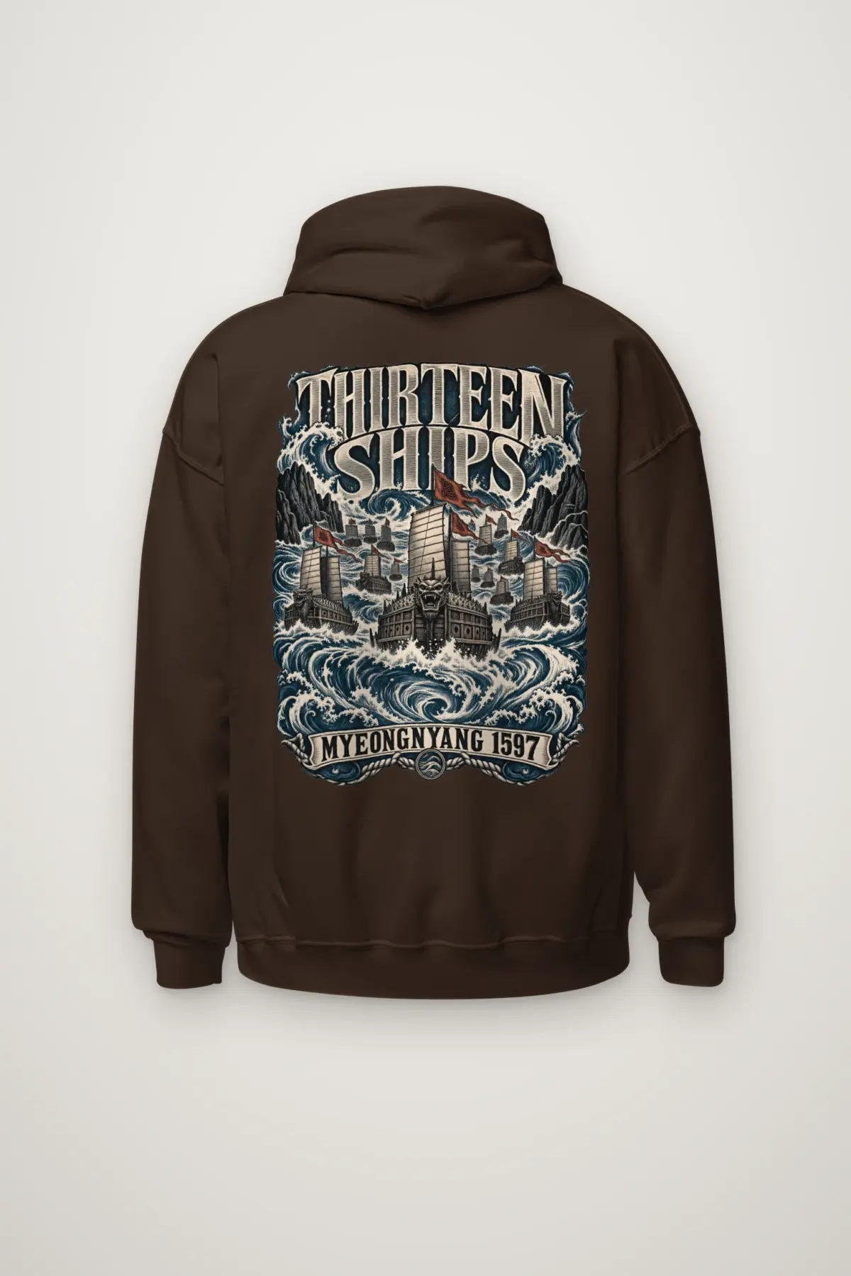 "Thirteen Ships Myeongnyang 1597" Heavy Blend Unisex Pullover Hoodie