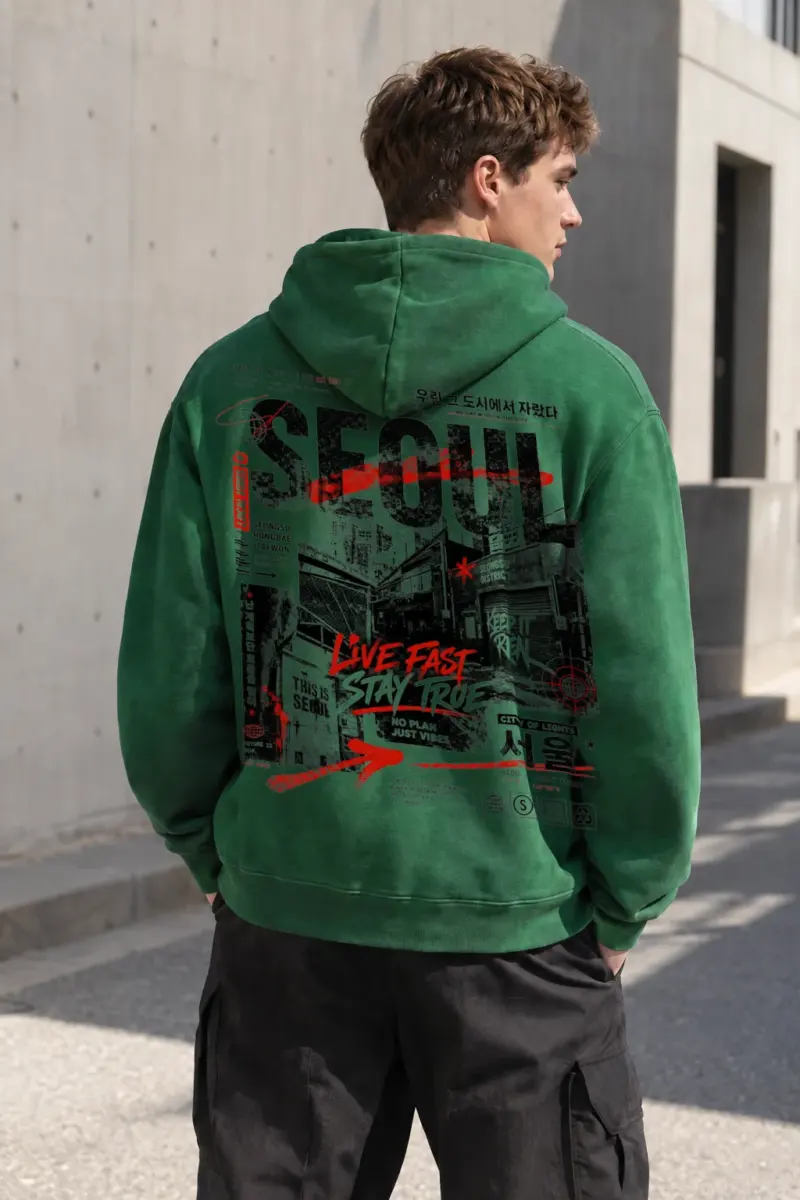"This Is Seoul" Heavy Blend Unisex Pullover Hoodie | Gildan 18500
