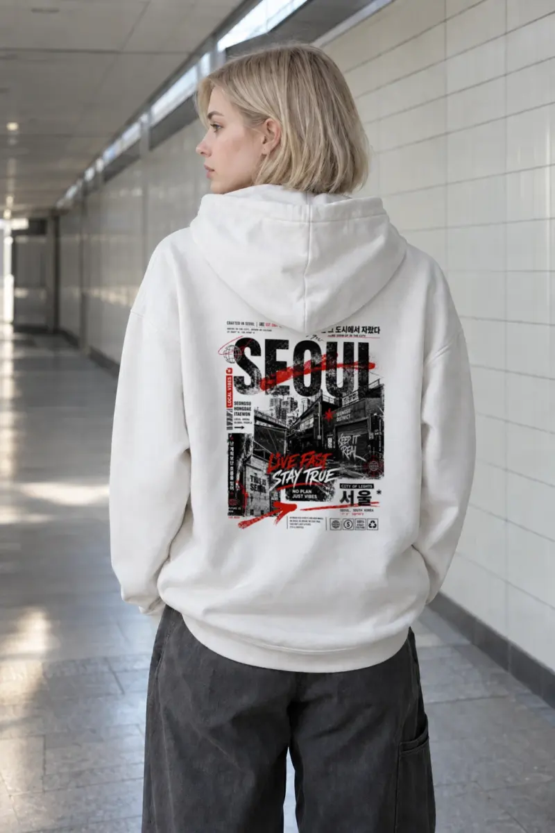 “This Is Seoul” Heavy Blend Unisex Pullover Hoodie | Gildan 18500