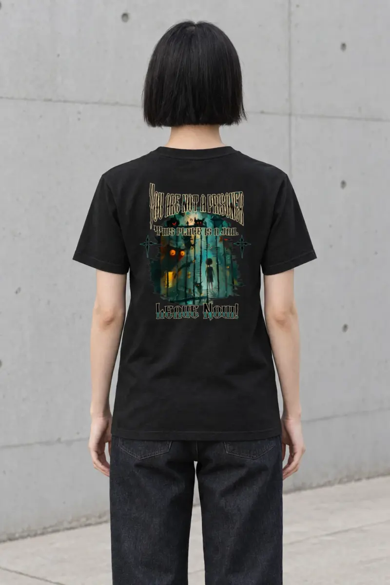 "This Place Is A Jail" Heavyweight Unisex Crewneck T-shirt | Gildan 5000