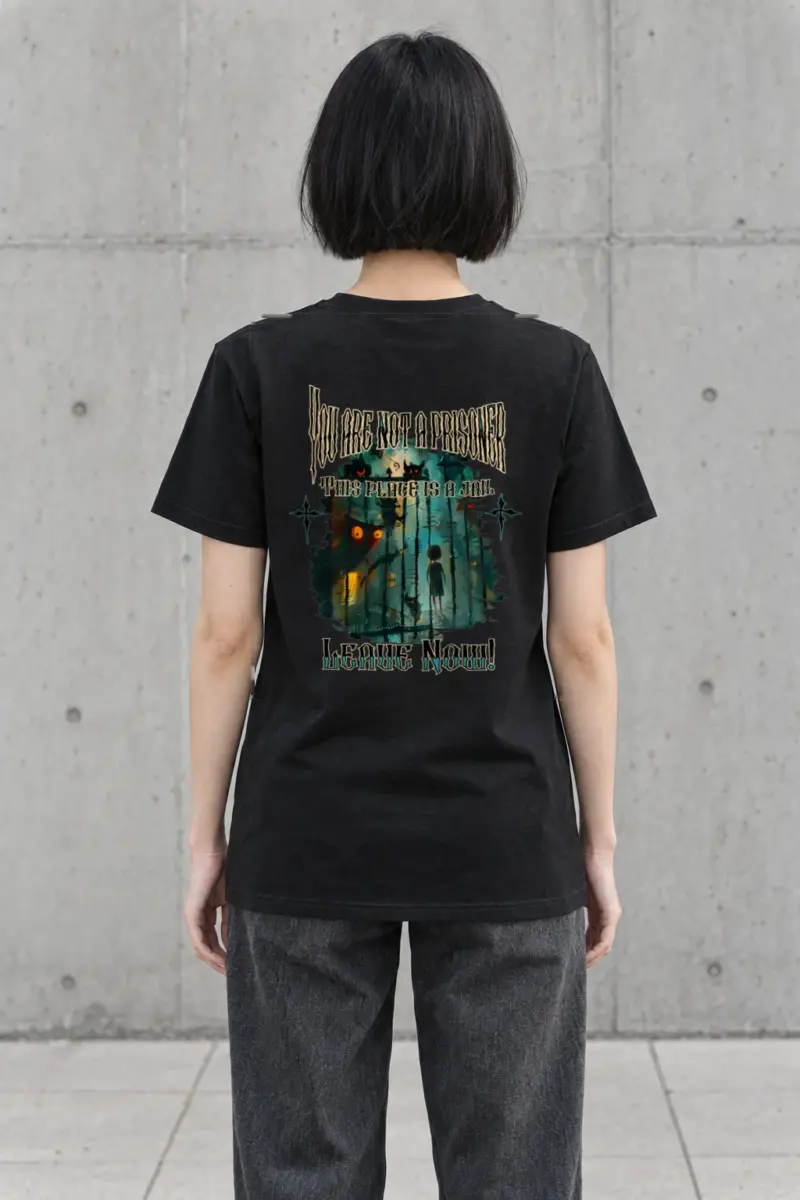 "This Place Is A Jail" Heavyweight Unisex Crewneck T-shirt