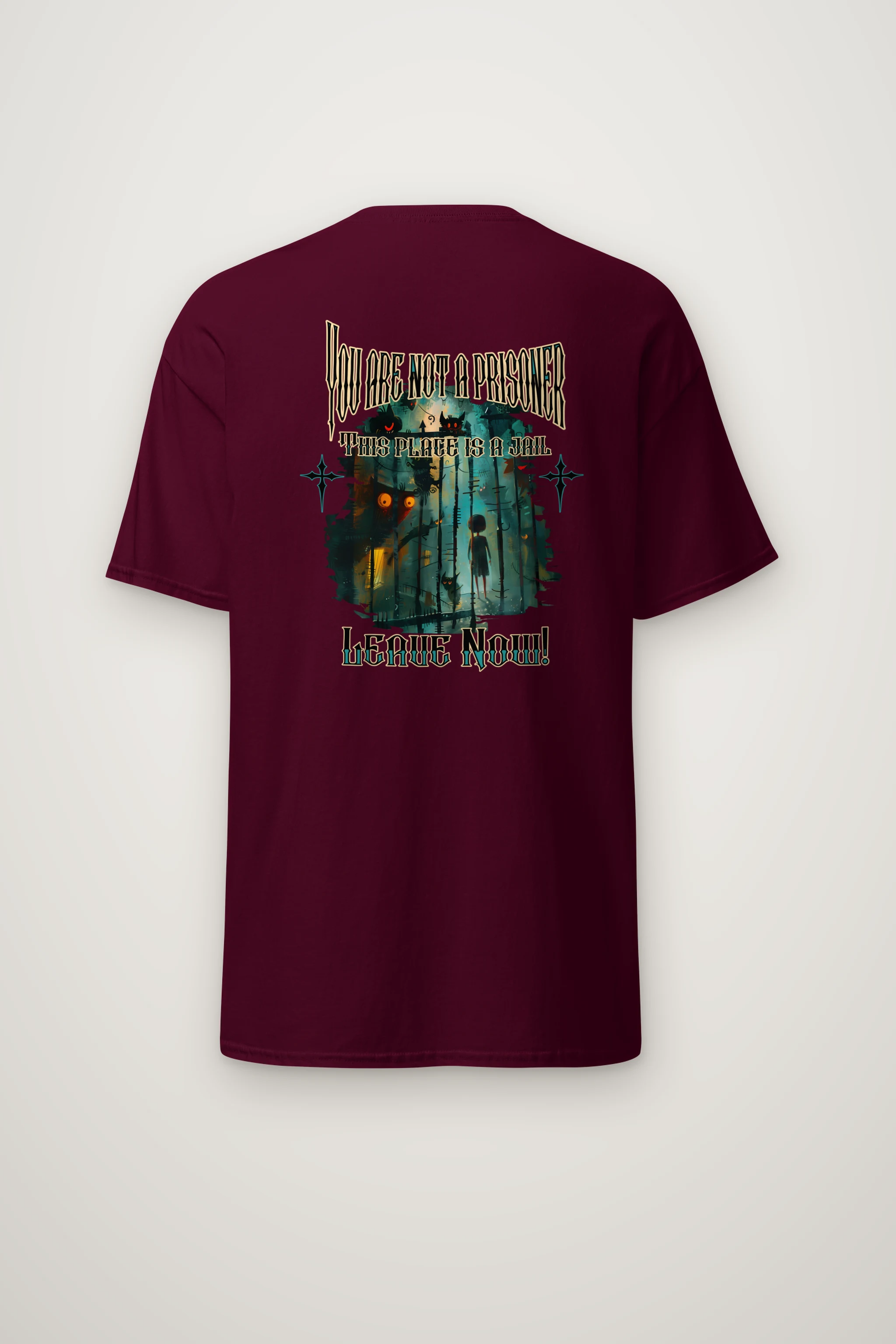 "This Place Is A Jail" Heavyweight Unisex Crewneck T-shirt