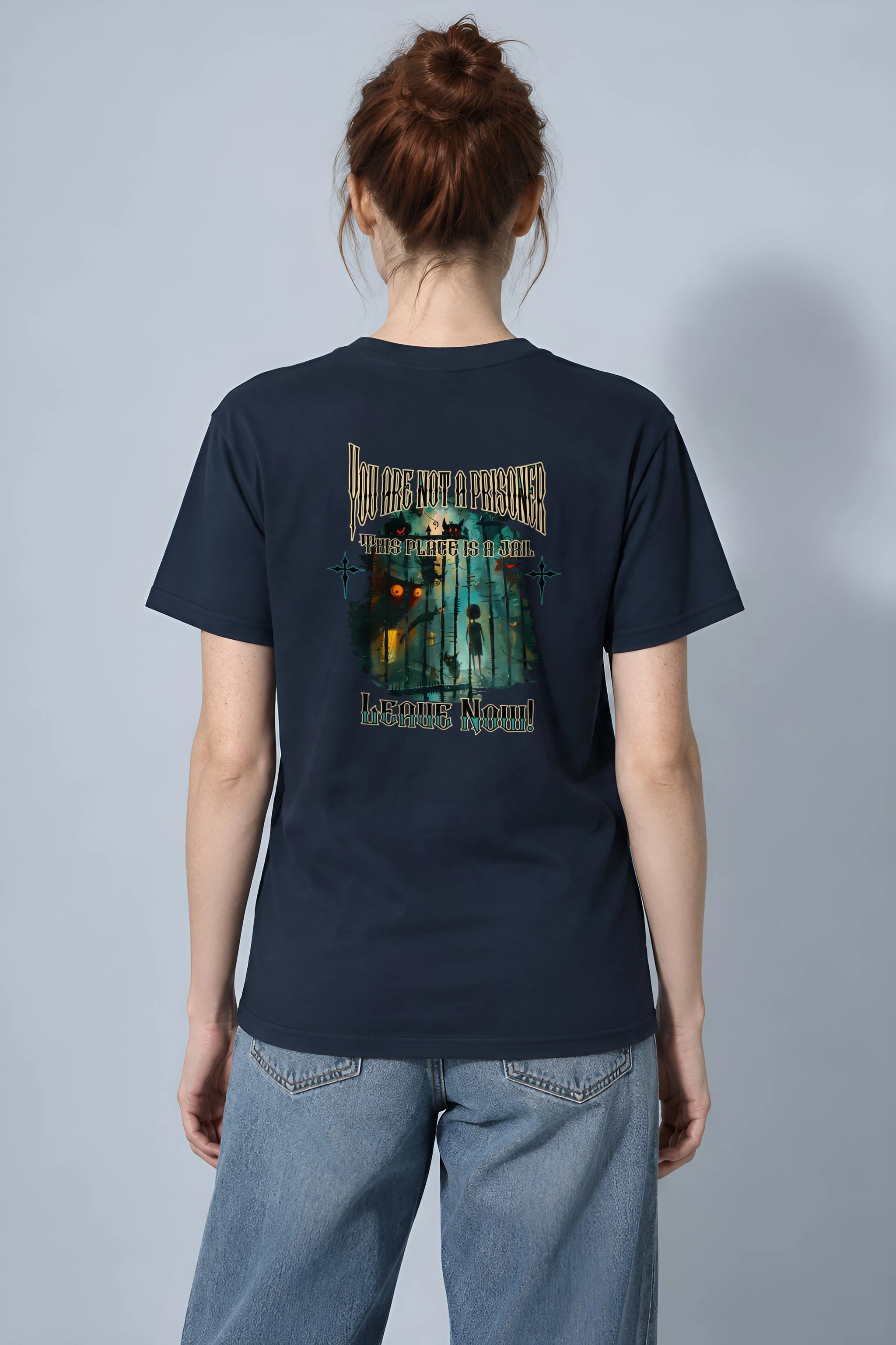 "This Place Is A Jail" Heavyweight Unisex Crewneck T-shirt