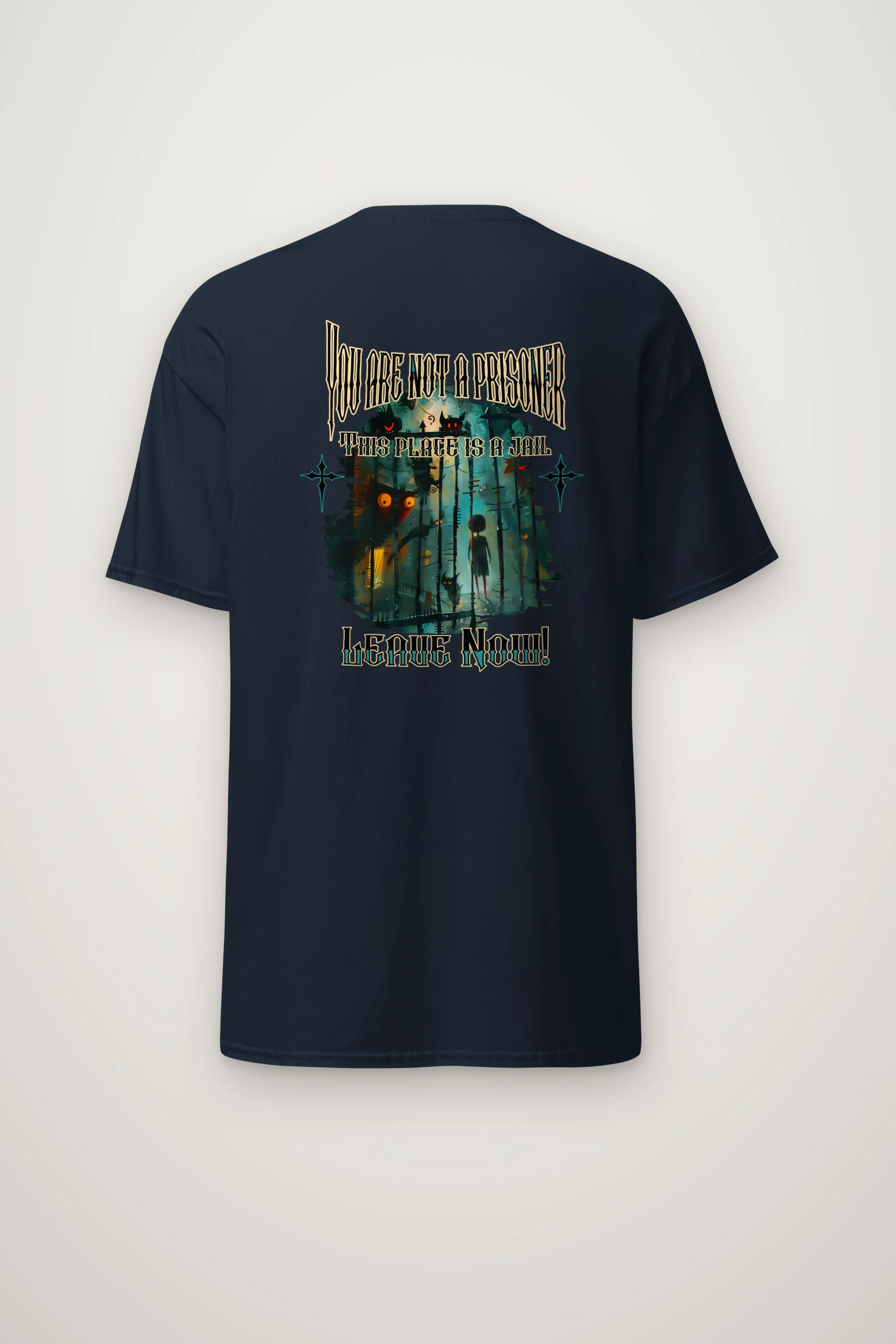 "This Place Is A Jail" Heavyweight Unisex Crewneck T-shirt