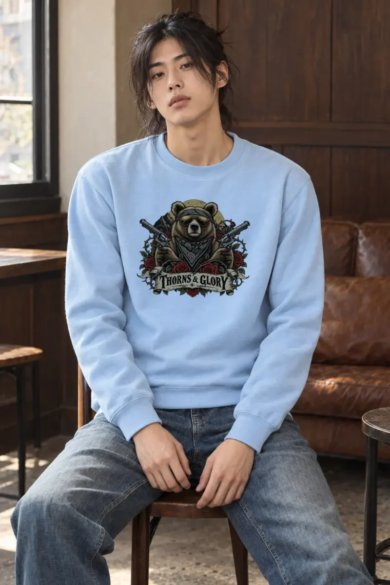 "Thorns & Glory" Heavy Blend Unisex Crewneck Sweatshirt | Gildan 18000