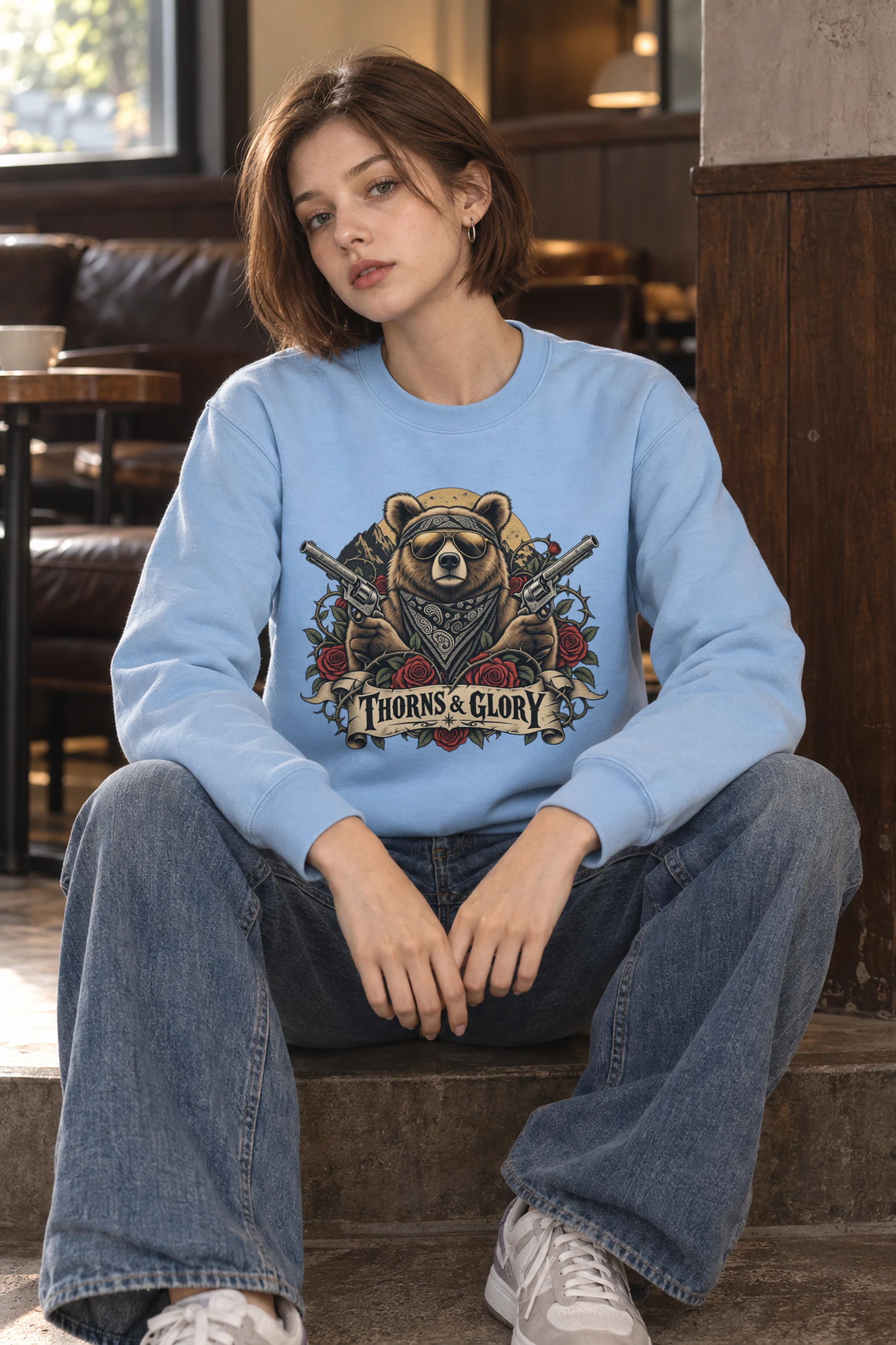 "Thorns & Glory" Heavy Blend Unisex Crewneck Sweatshirt