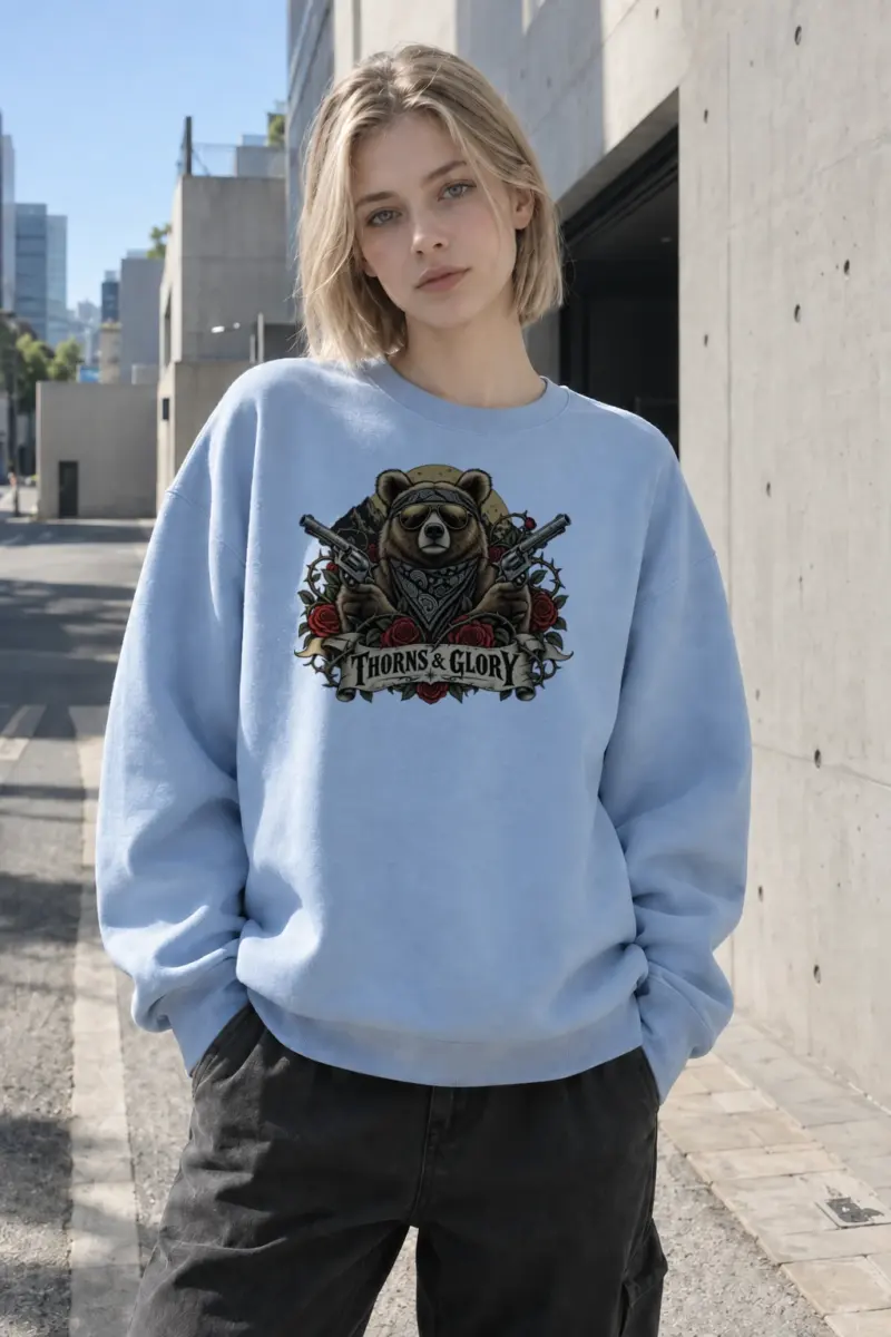 "Thorns & Glory" Heavy Blend Unisex Crewneck Sweatshirt | Gildan 18000