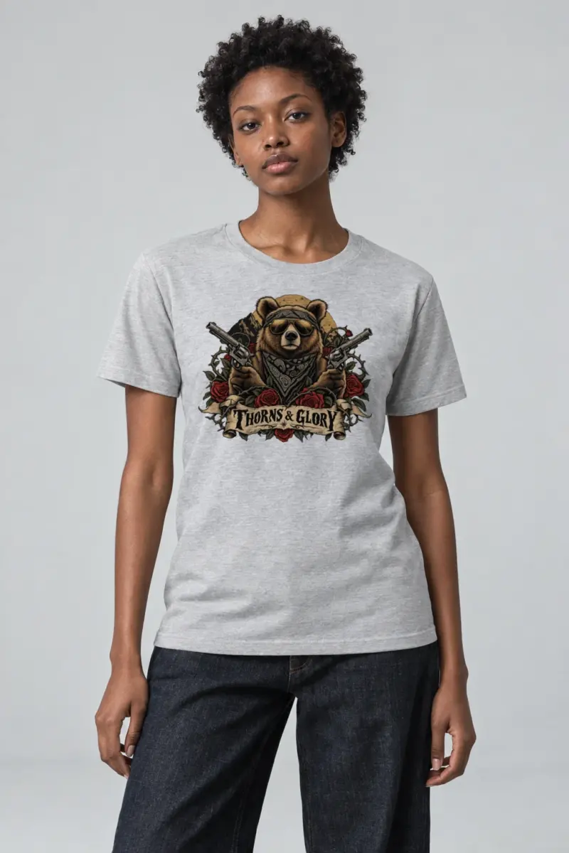"Thorns & Glory" Heavyweight Unisex Crewneck T-shirt | Gildan 5000