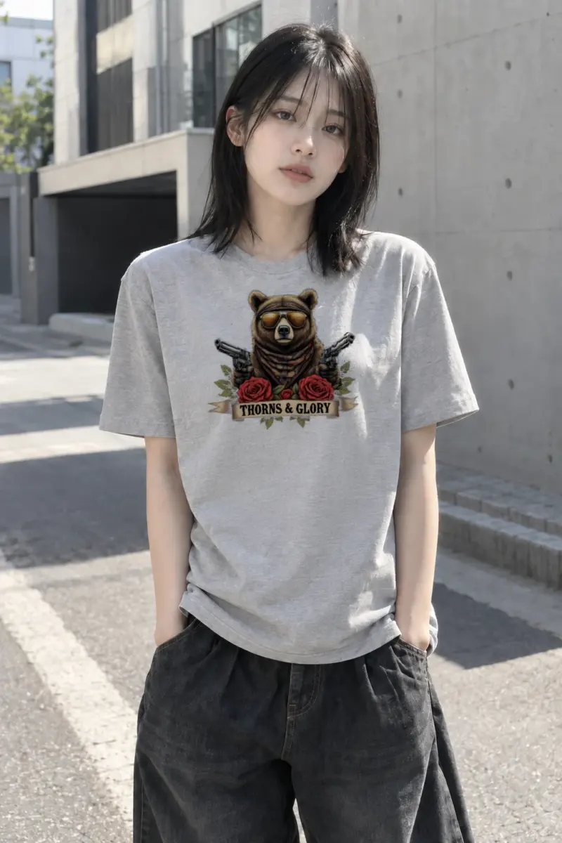 “Thorns & Glory” Heavyweight Unisex Crewneck T-shirt | Gildan 5000