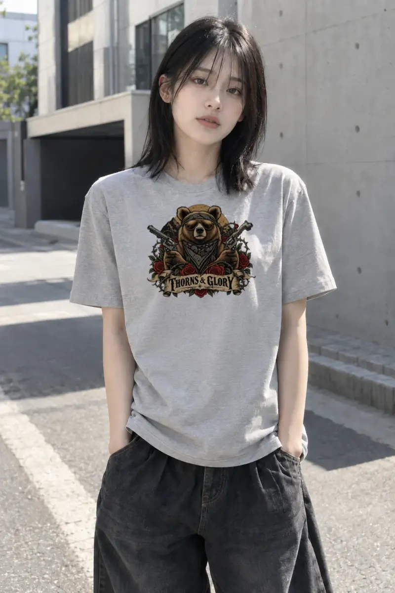 "Thorns & Glory" Heavyweight Unisex Crewneck T-shirt | Gildan 5000