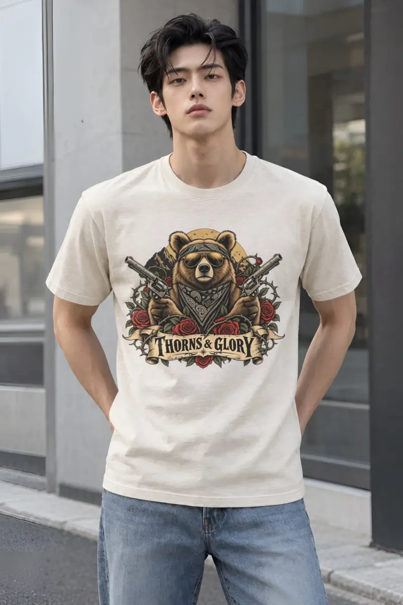 "Thorns & Glory" Heavyweight Unisex Crewneck T-shirt