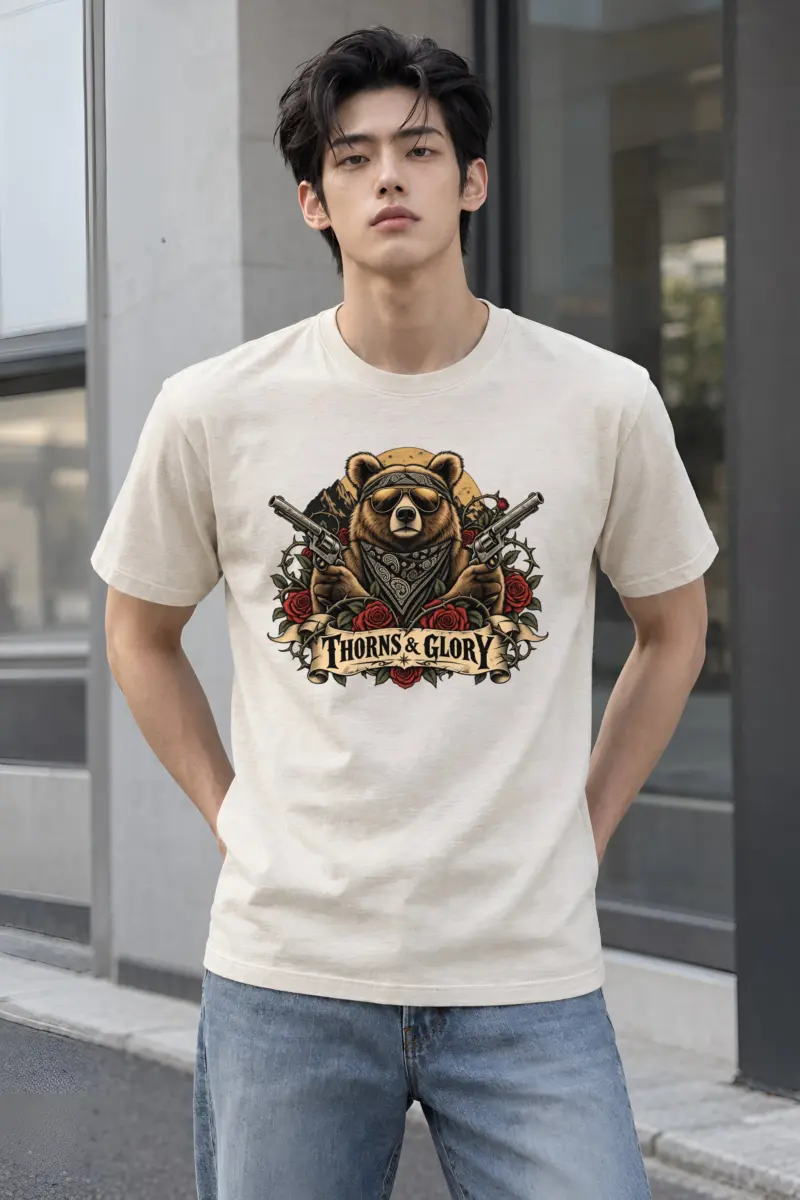 "Thorns & Glory" Heavyweight Unisex Crewneck T-shirt