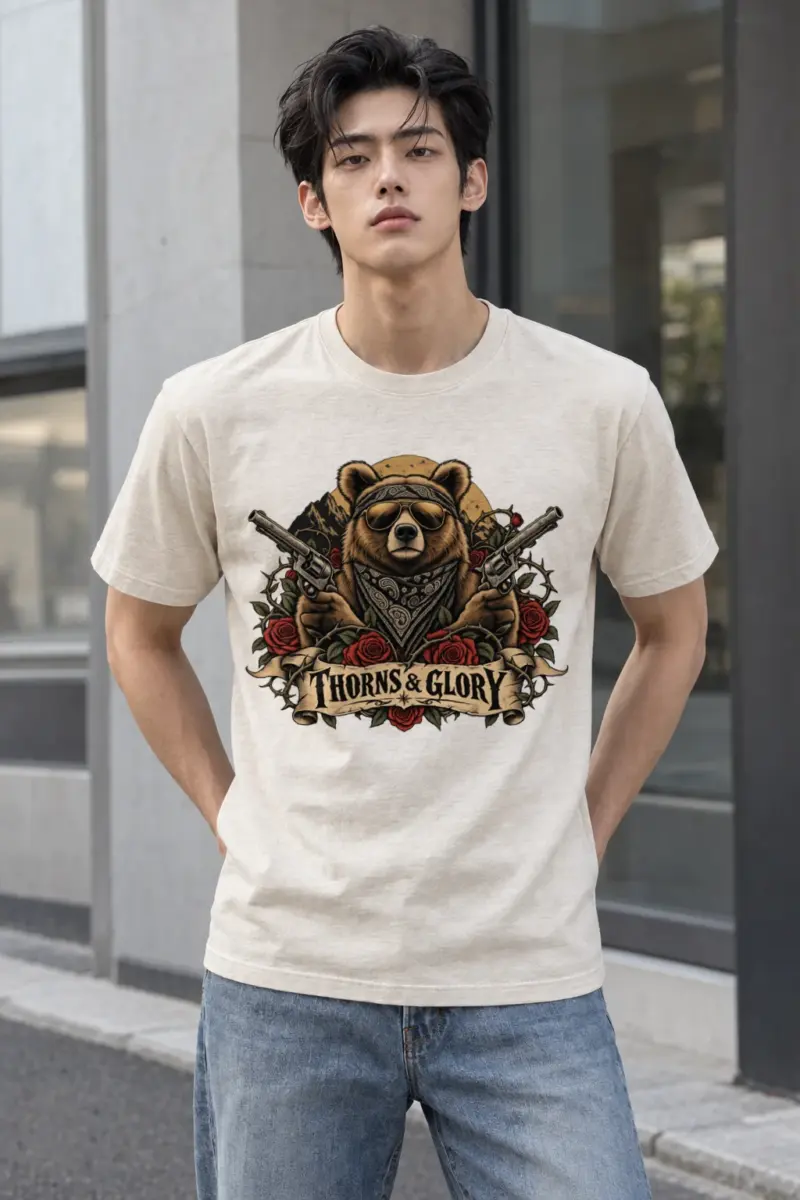 "Thorns & Glory" Heavyweight Unisex Crewneck T-shirt