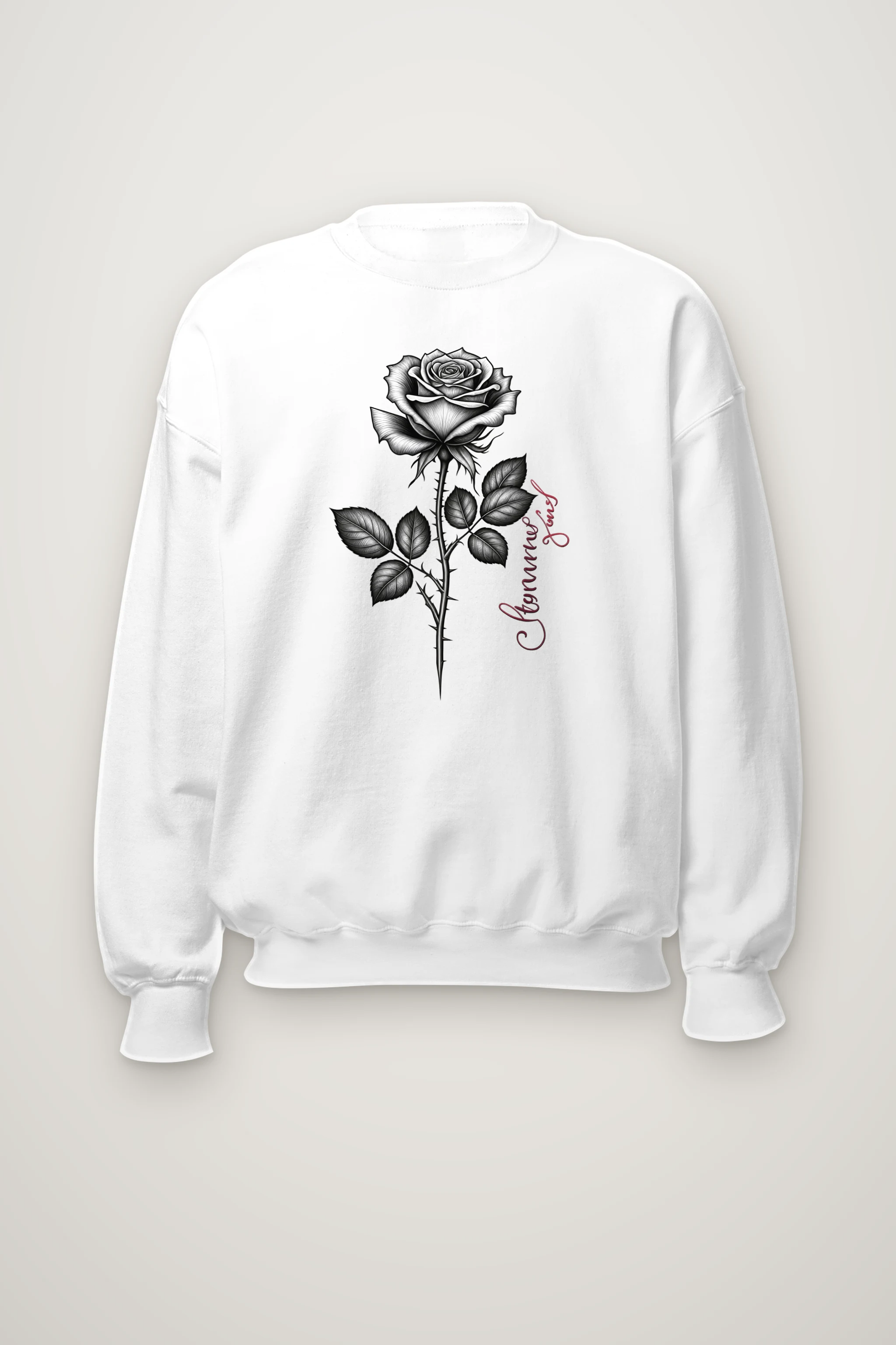 "Thorny Rose Stem" Heavy Blend Unisex Crewneck Sweatshirt