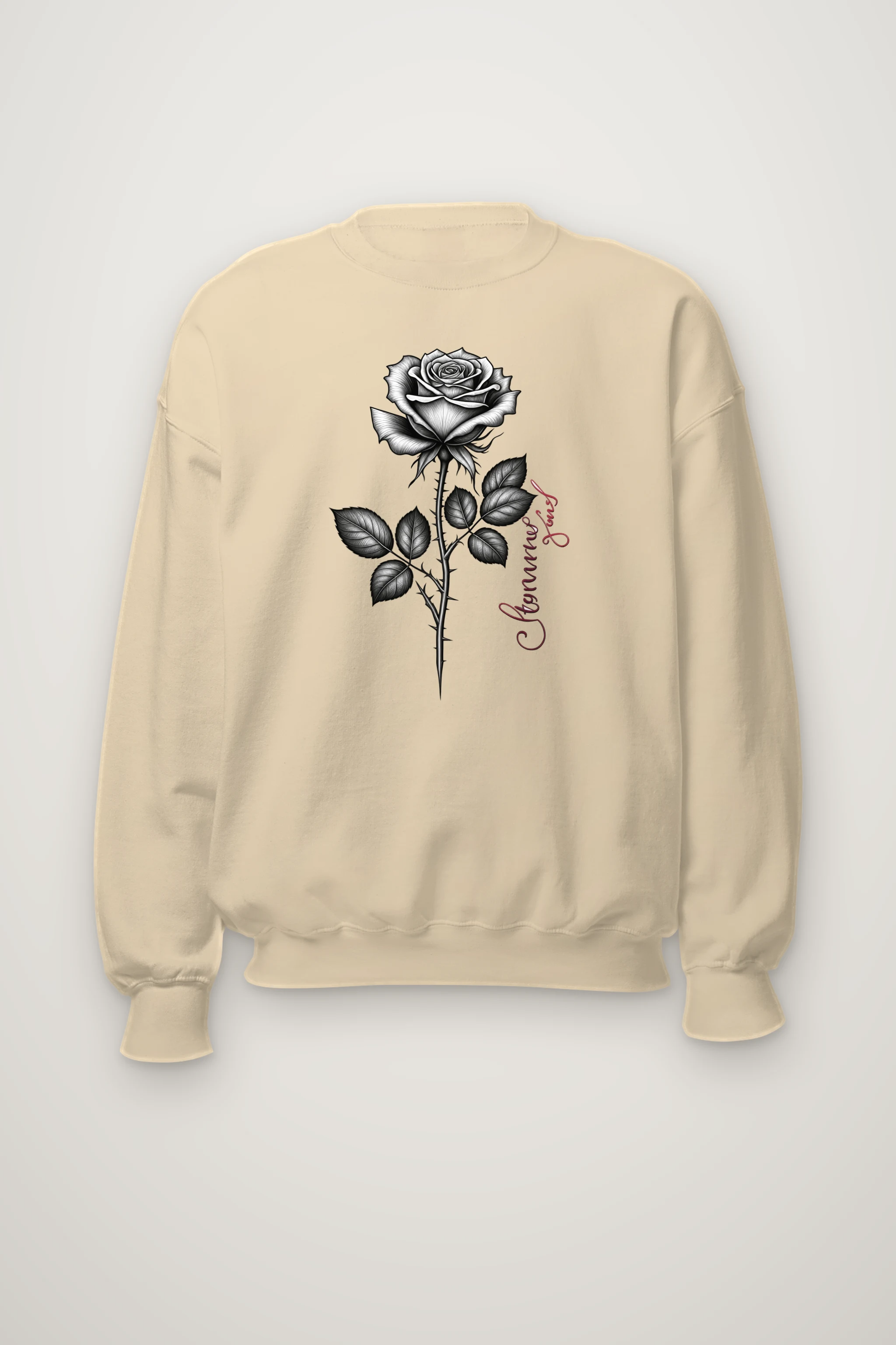 "Thorny Rose Stem" Heavy Blend Unisex Crewneck Sweatshirt