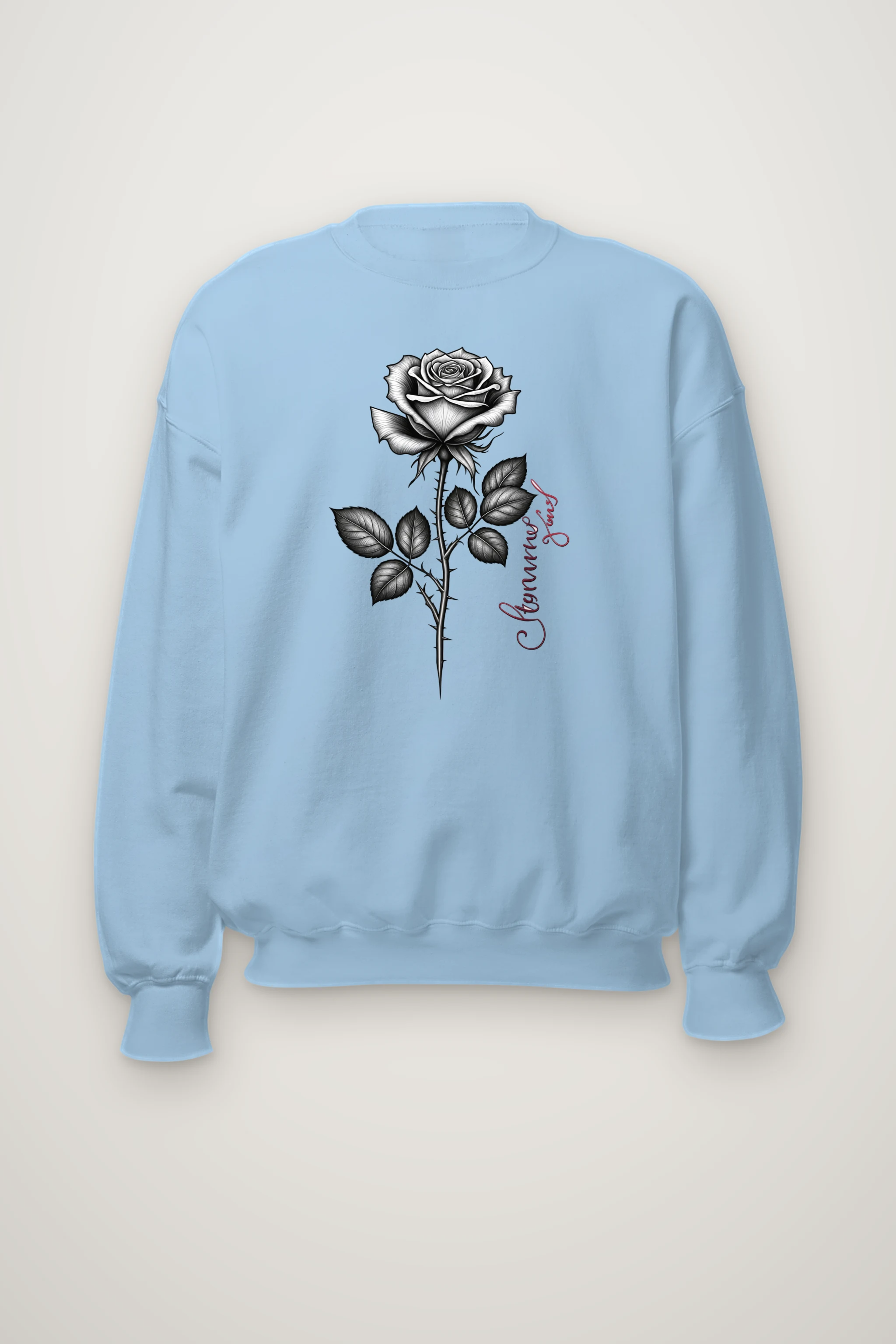 "Thorny Rose Stem" Heavy Blend Unisex Crewneck Sweatshirt
