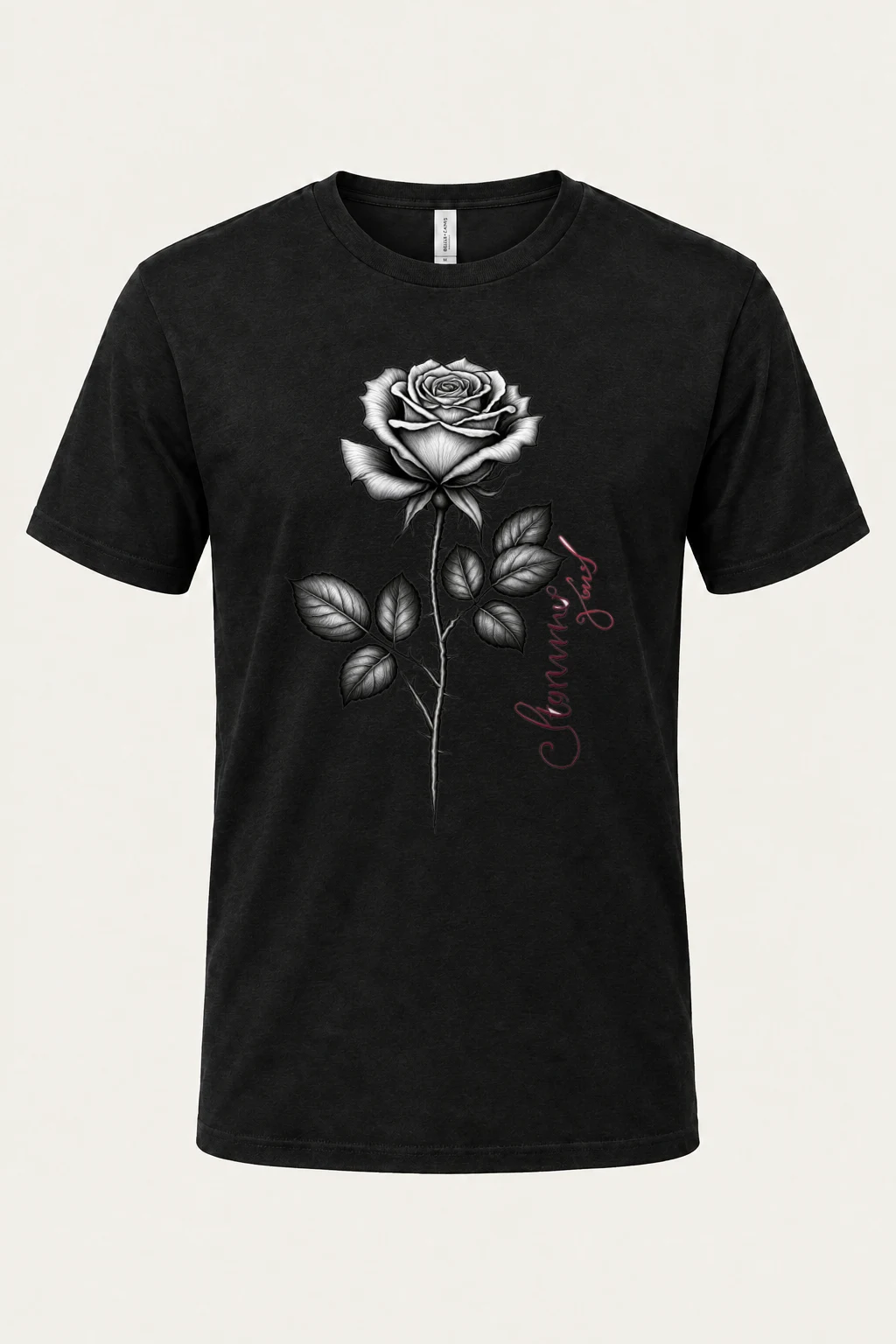"Thorny Rose Stem" Heavyweight Unisex Crewneck T-shirt | Gildan 5000