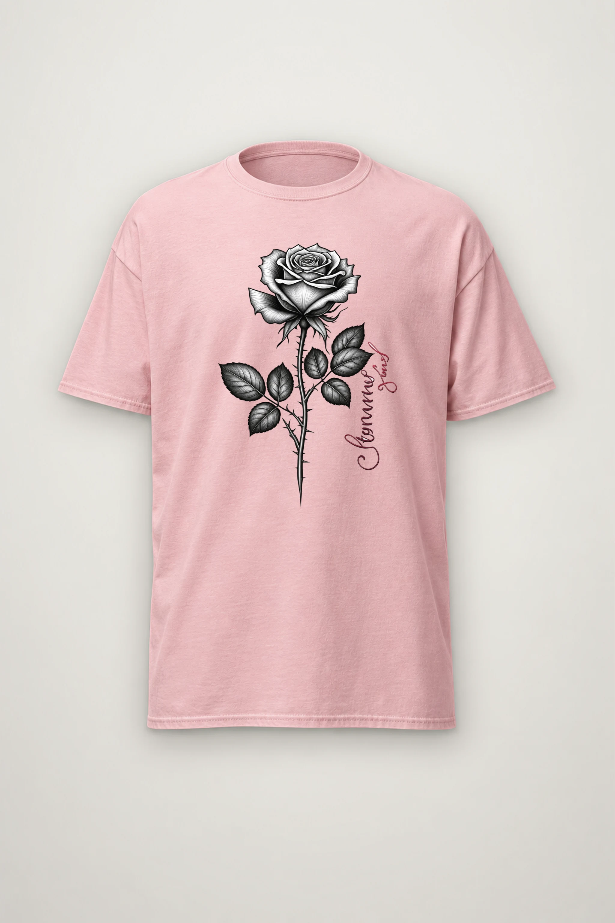 "Thorny Rose Stem" Heavyweight Unisex Crewneck T-shirt