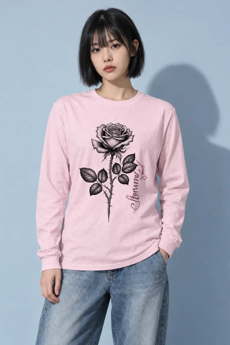 "Thorny Rose Stem" Unisex Longsleeve T-shirt