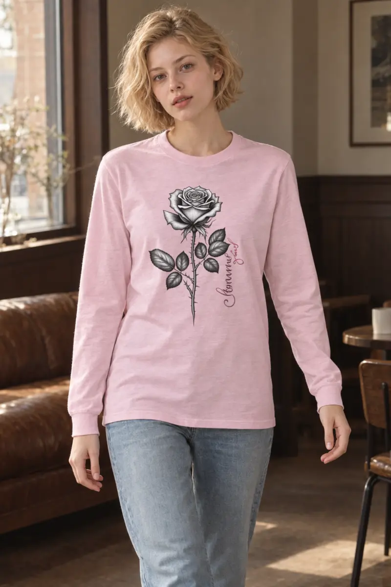 "Thorny Rose Stem" Unisex Longsleeve T-shirt