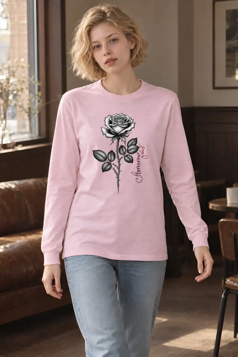"Thorny Rose Stem" Unisex Longsleeve T-shirt