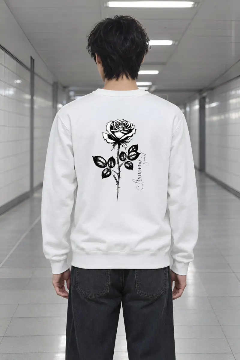 "Thorny Rose Study" Heavy Blend Unisex Crewneck Sweatshirt