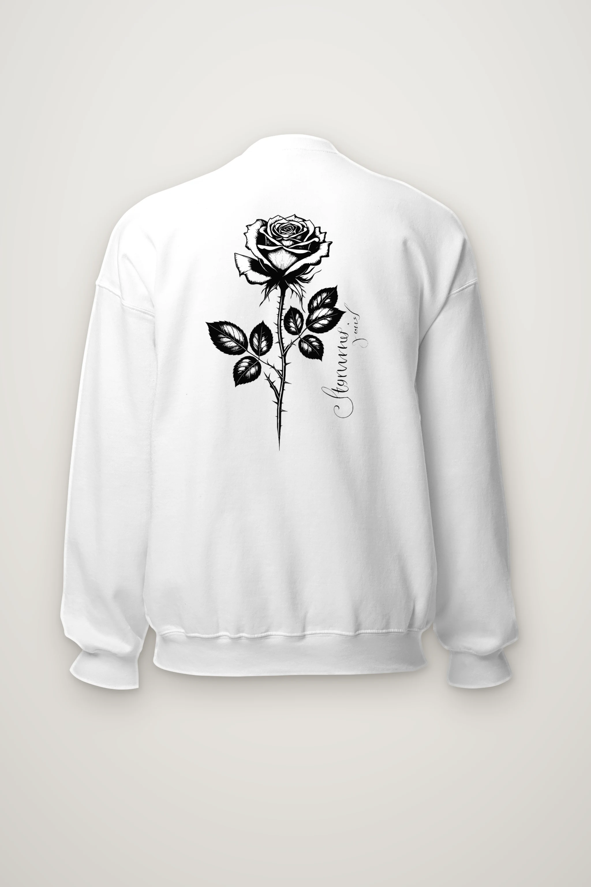 "Thorny Rose Study" Heavy Blend Unisex Crewneck Sweatshirt