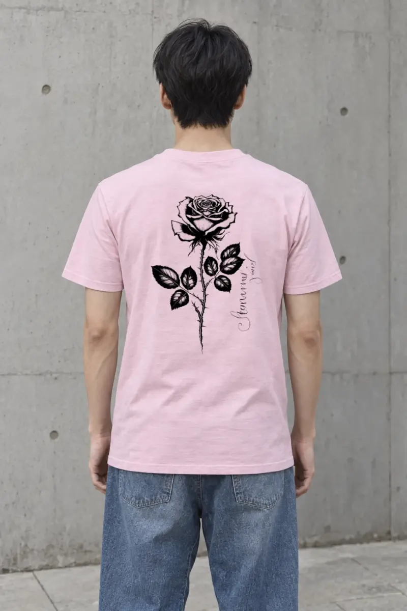 "Thorny Rose Study" Heavyweight Unisex Crewneck T-shirt