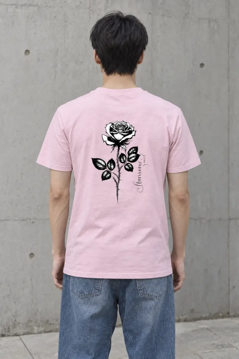 "Thorny Rose Study" Heavyweight Unisex Crewneck T-shirt