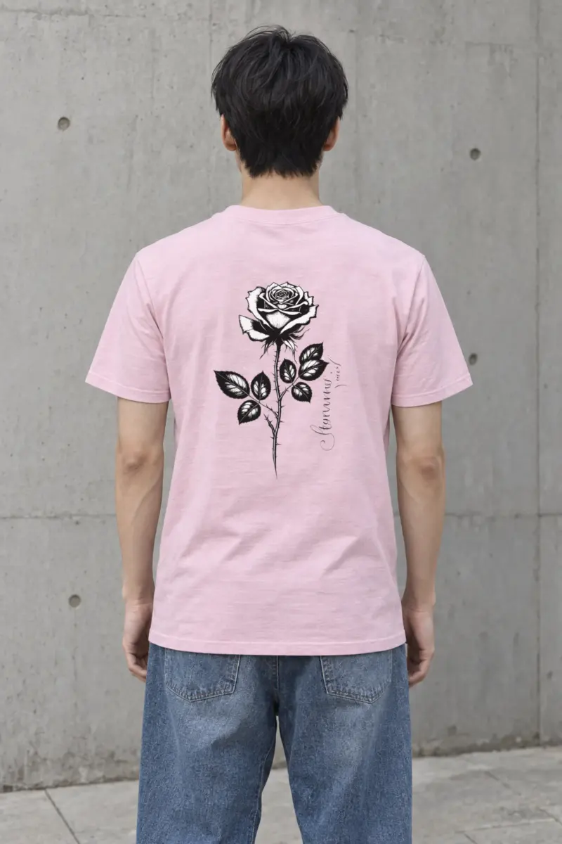 "Thorny Rose Study" Heavyweight Unisex Crewneck T-shirt