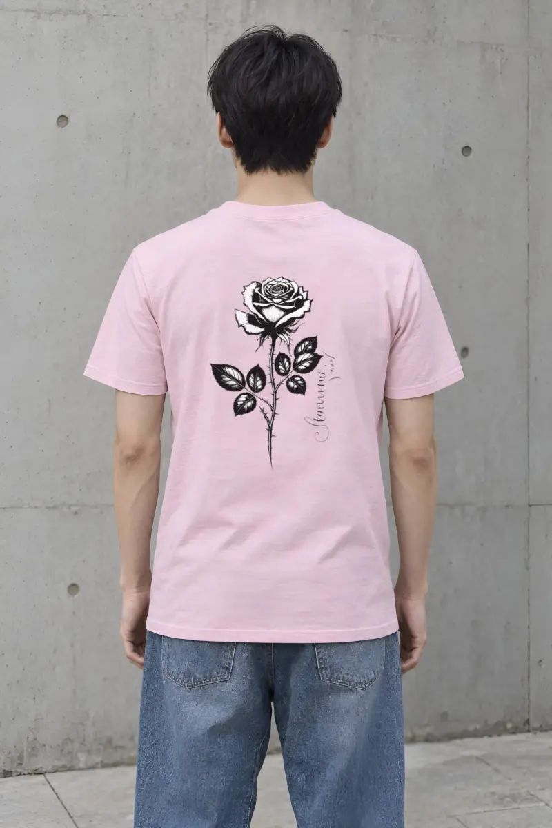 "Thorny Rose Study" Heavyweight Unisex Crewneck T-shirt