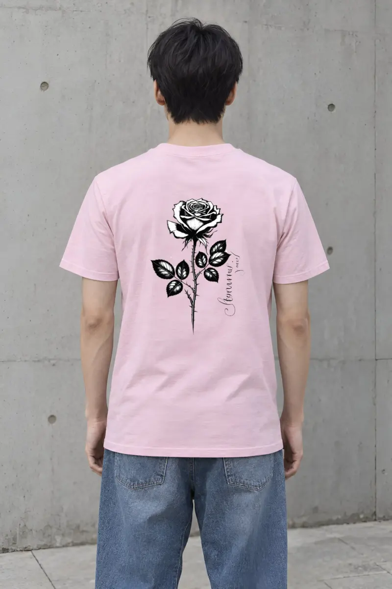 "Thorny Rose Study" Heavyweight Unisex Crewneck T-shirt