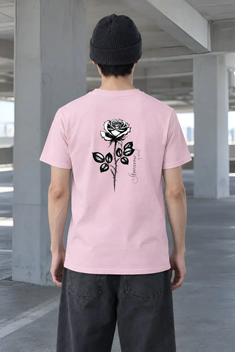 "Thorny Rose Study" Heavyweight Unisex Crewneck T-shirt