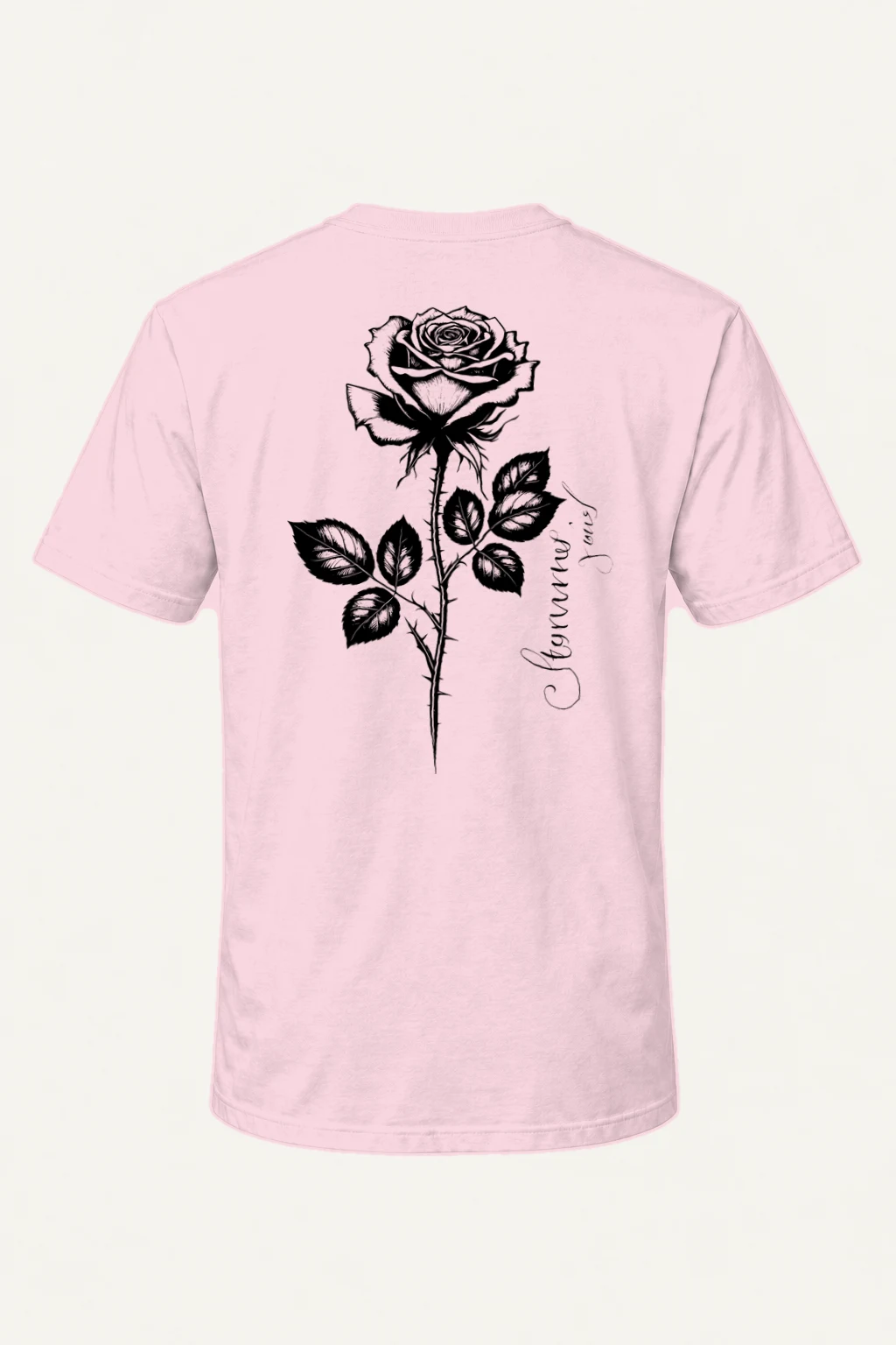 "Thorny Rose Study" Heavyweight Unisex Crewneck T-shirt | Gildan 5000