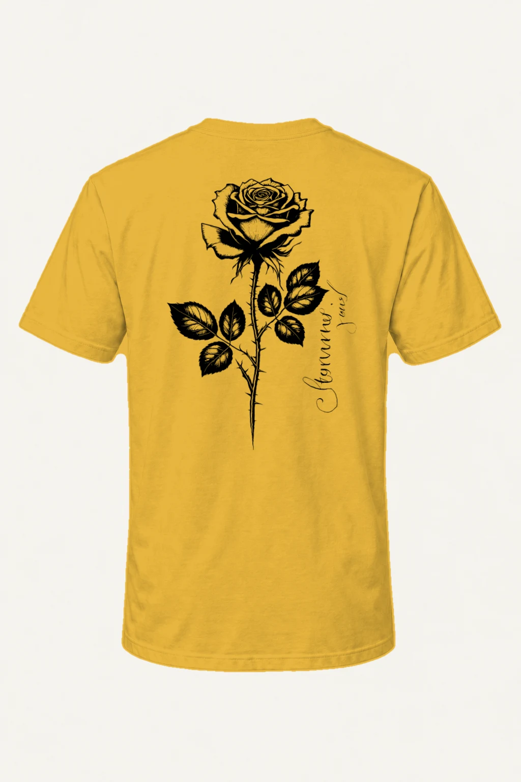 "Thorny Rose Study" Heavyweight Unisex Crewneck T-shirt | Gildan 5000