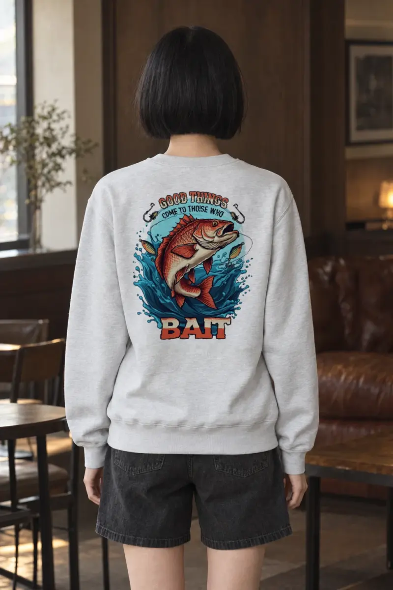"Those Who Bait" Heavy Blend Unisex Crewneck Sweatshirt | Gildan 18000