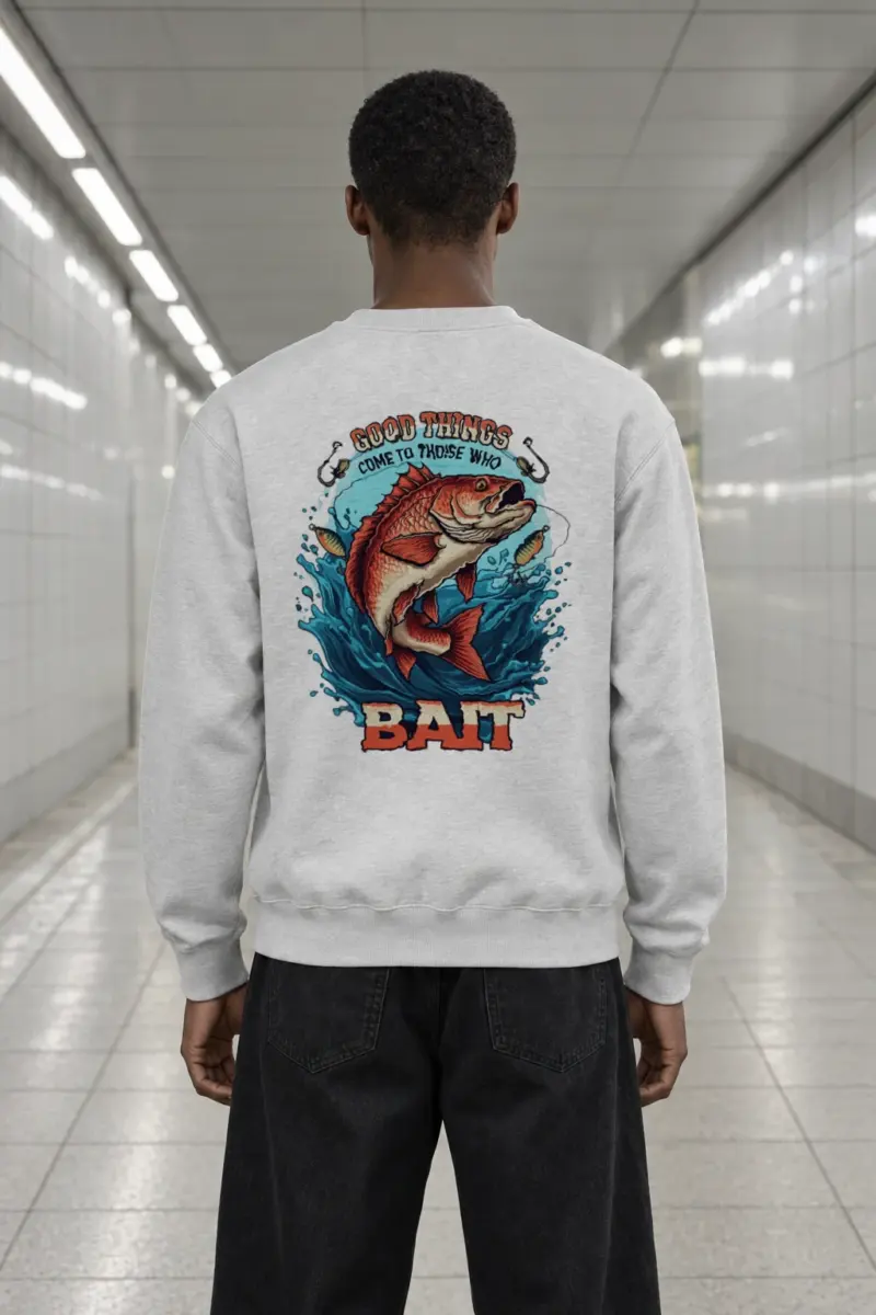 "Those Who Bait" Heavy Blend Unisex Crewneck Sweatshirt | Gildan 18000